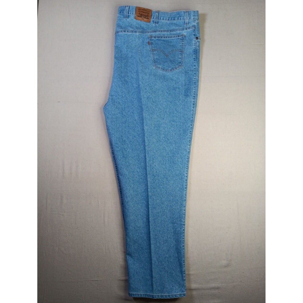 Vintage Levi's 540 Orange Tab Denim Jeans 60x30 Light Wash Made In USA RARE